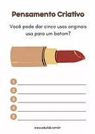 Atividade de pensamento criativo