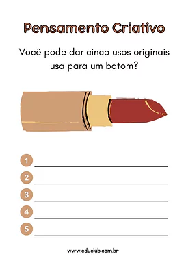 Atividade de pensamento criativo Atividade de pensamento criativo para 3º Ano, 2º Ano de Pensamento Criativo, Artes - Material educacional