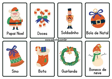 Figuras de Natal para Creche, Pré-Escola de Datas Comemorativas, Recursos Educativos, Natal - Material educacional