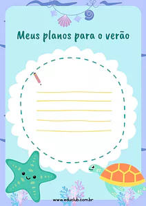 Planos de verão