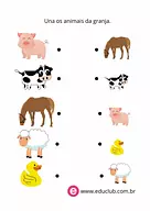 Atividade animais da roça