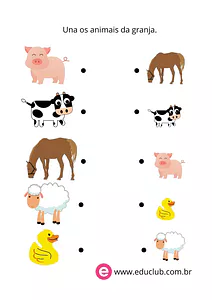 Atividade animais da roça