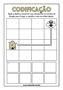 Atividade de codificação Atividade de codificação para 3º Ano, 2º Ano, 1º Ano de Informática, Programação - Material educacional