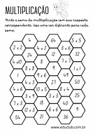 Exercício de multiplicação 3 ano