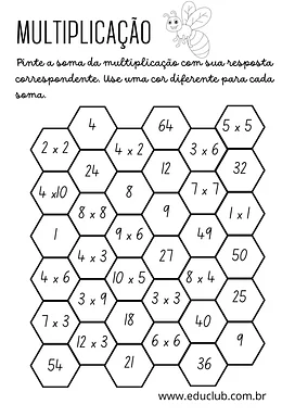 Exercício de multiplicação 3 ano Exercício de multiplicação 3 ano para 3º Ano de Operações básicas, Matemática - Material educacional