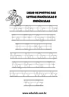 Atividade de alfabetização 5 anos de alfabeto para Pré-Escola de Língua Portuguesa, Alfabeto - Material educacional