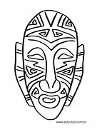 Máscaras africanas para imprimir