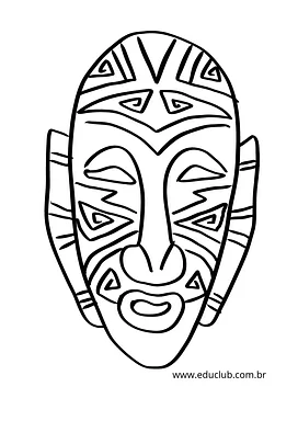 Máscaras africanas para imprimir Máscaras africanas para imprimir para 3º Ano, 2º Ano, 1º Ano de Datas Comemorativas - Material educacional