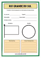 Atividade sobre o Rio Grande do Sul Atividade sobre o Rio Grande do Sul para 5º Ano, 4º Ano de Geografia, Recursos Educativos, Roteiro de pesquisa, Brasil - M...
