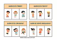 Atividade para descobrir as emoções  para 2º Ano, 1º Ano de Educação Emocional, Emoções - Material educacional
