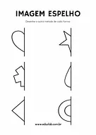 Desenho de simetria para completar