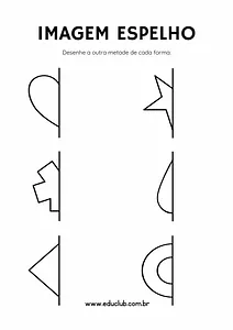 Desenho de simetria para completar