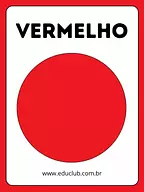 Cartaz das cores primárias