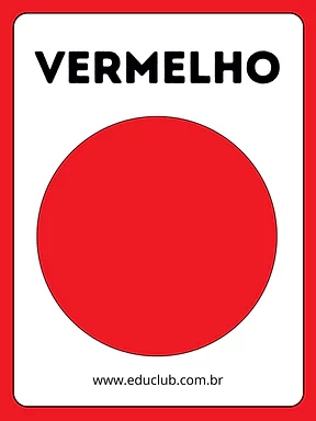 Cartaz das cores primárias para Creche, Pré-Escola de Cores, Artes - Material educacional