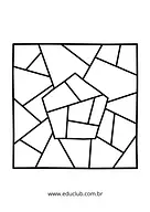Mosaico para colorir para 2º Ano, 1º Ano de Geometria, Desenhos, Artes, Mosaico - Material educacional