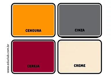 Cor com C para Creche, Pré-Escola de Língua Portuguesa, Vocabulário, Cores, Artes - Material educacional