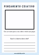 Como fazer um robô - Trabalhando o pensamento criativo