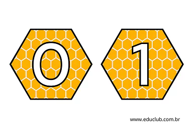 Colmeia com números Colmeia com números para 1º Ano de Números, Matemática - Material educacional