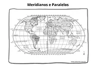 Meridianos e Paralelos Meridianos e Paralelos para 4º Ano, 3º Ano, 2º Ano de Geografia, Planeta Terra - Material educacional