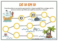 Atividade de contar de 10 em 10