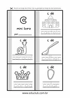 Mini livro de colorir da letra C