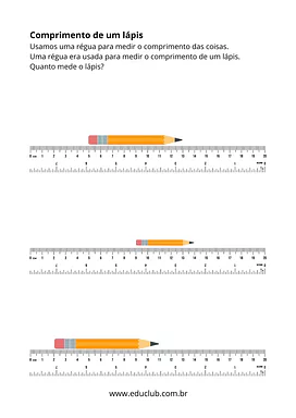 Atividade medidas de comprimento 2 ano Atividade medidas de comprimento 2 ano para 2º Ano de Matemática, Medidas de comprimento - Material educacional