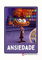 Ansiedade Divertidamente para Creche, 3º Ano, 2º Ano, 1º Ano, Pré-Escola de Educação Emocional, Emoções - Material educaci...