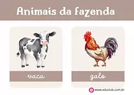 Animais que vivem na fazenda