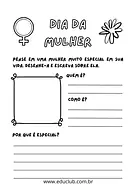Atividade Dia da Mulher Atividade Dia da Mulher para 5º Ano, 4º Ano, 3º Ano, 2º Ano, 1º Ano de Datas Comemorativas, Dia da Mulher - Material educa...