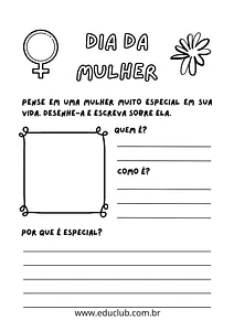 Atividade Dia da Mulher