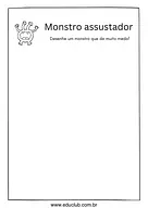 Desenhar monstro assustador para 5º Ano, 4º Ano, 3º Ano, 2º Ano, 1º Ano de Desenhos, Artes - Material educacional