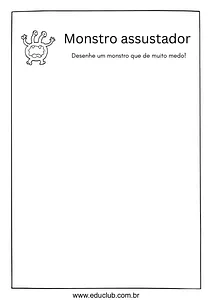 Desenhar monstro assustador