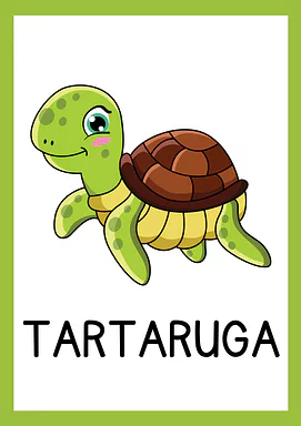 Nomes de animais marinhos para Creche, Pré-Escola de Língua Portuguesa, Ciências, Seres Vivos, Vocabulário - Material educ...