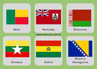 Países com a letra B para 5º Ano, 4º Ano, 3º Ano de Geografia - Material educacional