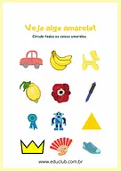 Atividade cor amarela