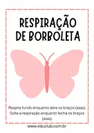 Respiração de borboleta para 3º Ano, 2º Ano, 1º Ano de Educação Emocional, Mindfulness - Material educacional