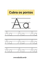 A E I O U para contornar para 1º Ano, Pré-Escola de Língua Portuguesa, Vogais - Material educacional