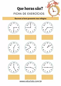Que horas são?