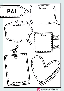 Meu pai é... Meu pai é... para 3º Ano, 2º Ano, 1º Ano de Datas Comemorativas, Dia dos Pais - Material educacional