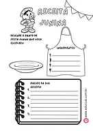 Receita junina para 5º Ano, 4º Ano, 3º Ano de Língua Portuguesa, Gêneros Textuais - Material educacional