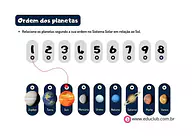 Ordem dos planetas do Sistema Solar para 3º Ano, 2º Ano, 1º Ano de Ciências, Sistema Solar - Material educacional