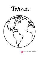 Planetas para colorir para 3º Ano, 2º Ano, 1º Ano de Ciências, Sistema Solar - Material educacional