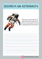 Descrição de um astronauta para 5º Ano, 4º Ano, 3º Ano, 2º Ano, 1º Ano de Língua Portuguesa - Material educacional