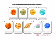 Nomes dos planetas do sistema solar