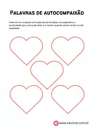 Palavras de autocompaixão para 2º Ano, 1º Ano de Educação Emocional, Mindfulness - Material educacional