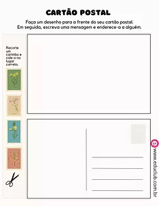 Como fazer um cartão postal