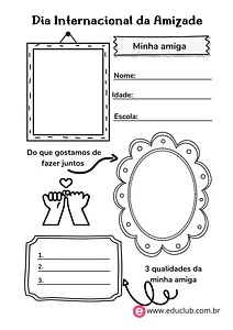 Atividade para o Dia da Amizade