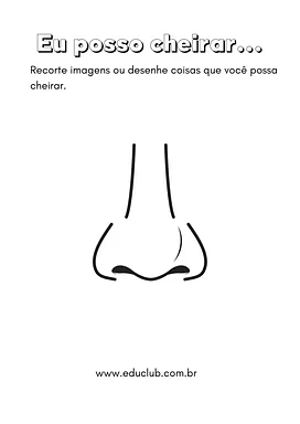 Órgãos dos sentidos para colorir Órgãos dos sentidos para colorir para 2º Ano, 1º Ano de Ciências, Cinco sentidos - Material educacional