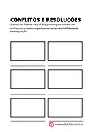 Conflitos e resoluções em quadrinhos para 5º Ano, 4º Ano, 3º Ano de Língua Portuguesa, Educação Emocional, Gêneros Textuai...