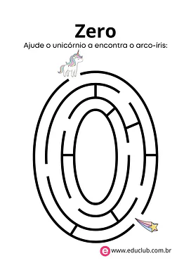 Labirinto de números para Pré-Escola de Números, Passatempo, Matemática - Material educacional